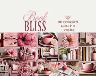 Book Bliss Stock Photos, Book Nook and Coffee Images (Digital Download, PLR, MRR)