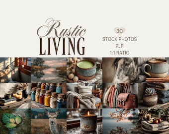 Rustic Living Stock Photos: Nature Inspired Branding Images (PLR, Digital Download)
