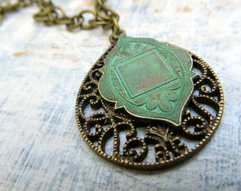 Boho Necklace, long pendant necklace, Moroccan necklace, Bohemian jewelry