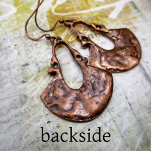 Copper Earrings, Boho Earrings, Dangle Earrings, 7th Anniversary Gift, Boho Jewelry image 3