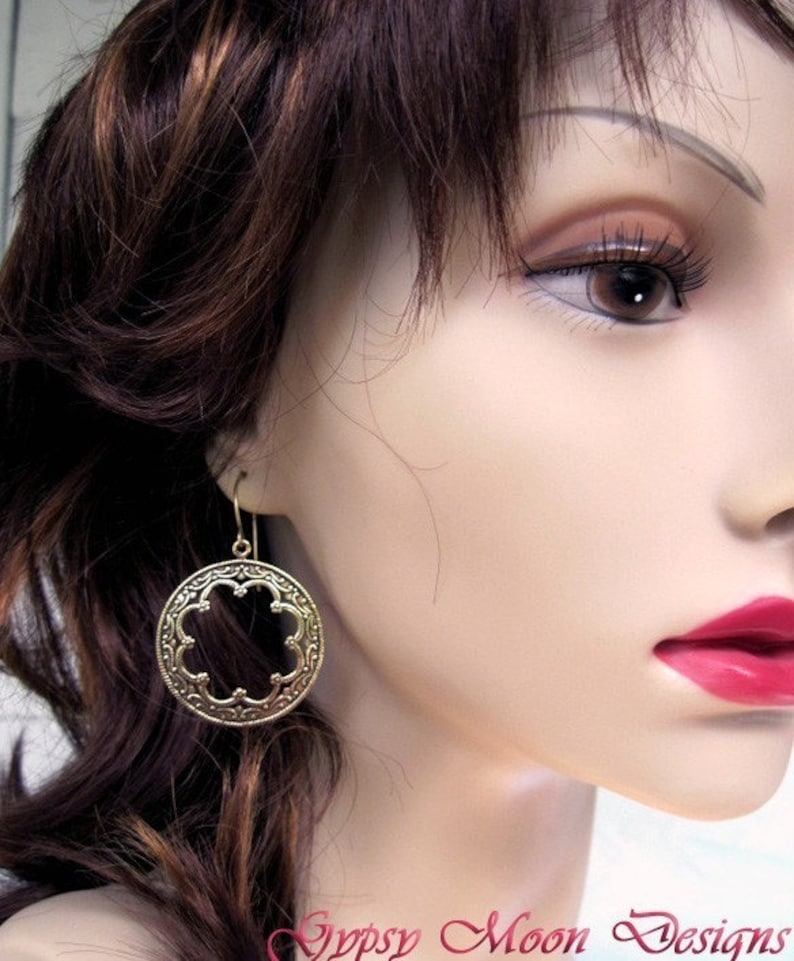 Gypsy Earrings / Silver Hoop Earrings / Bohemian Boho Jewelry Etsy