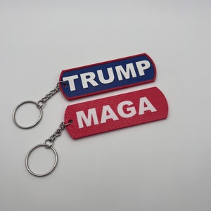 Etiqueta-chave TRUMP x MAGA 3D