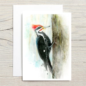 Woodpeckers in Watercolour greeting card set of 10 image 5