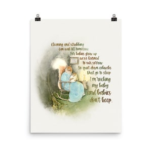 Babies dont keep watercolor print squirrel nursery decor quote image 6