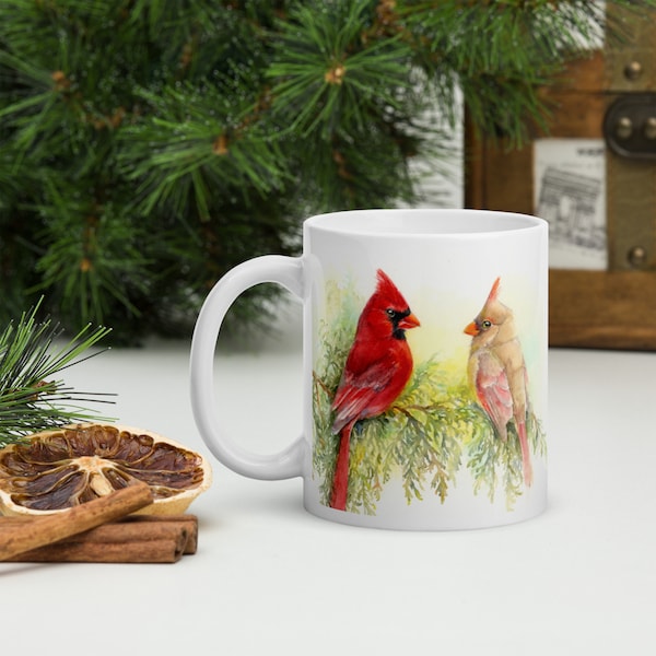 Northern Cardinal Couple Coffee mug