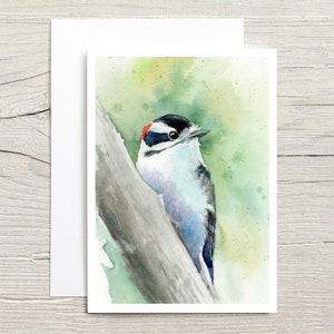 Woodpeckers in Watercolour greeting card set of 10 image 2