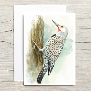 Woodpeckers in Watercolour greeting card set of 10 image 6