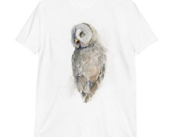 Great Gray Owl | Short-Sleeve Unisex T-Shirt for the owl lover