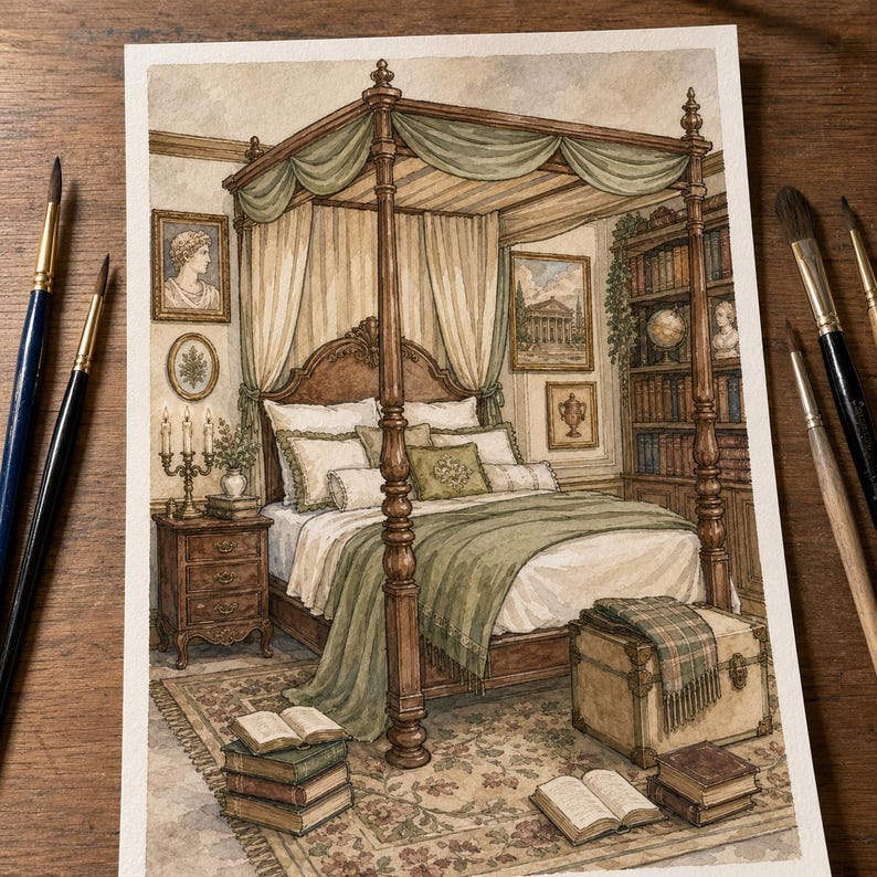 Cozy Gothic Coloring Book Bundle: 6 Books, 144 Printable Adult Pages, PDF & PNG image 18