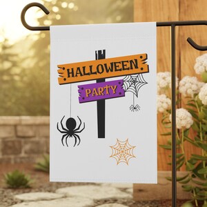 Halloween Yard Flag, Halloween Party Garden Flag, Garden Flag, House Flag, Trick or Treat Banner, Outdoor Decor, Halloween Decoration