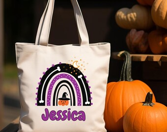 Halloween Trick or Treat Bag, Personalized Name Halloween Bag, Gift for kids, Kids Halloween Trick or Treat Bag, Personalized Halloween Bag