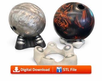 Bowling Ball Spinner & Rev Trainer 3D Print Files (STL)