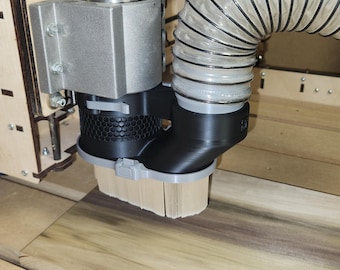 65MM CNC Dust Boot: 3D Printed Dust Collection (STL Digital File)