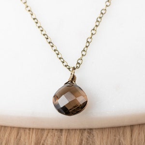 Smoky Quartz Pendant Necklace