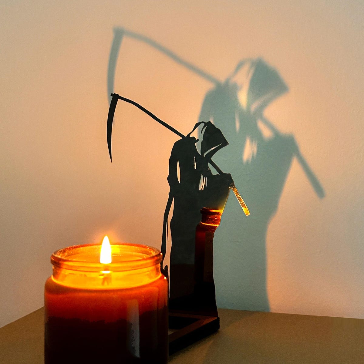 Nosferatu Shadow Handmade Nosferatu Candle Holder Halloween Spooky Decor Unique Dark Aesthetic Candle Stand Halloween Home Decor - Etsy