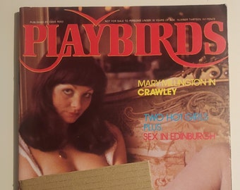 Playbirds RARE Vintage Retro ADULT Glamour Magazine  - Mary Millington In Crawley - Volume Issue 13