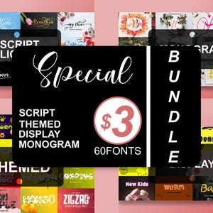 Special Bundle of Lovely Fonts