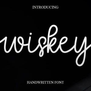 Wiskey Font (Script Font) Downloadable Font Best Fonts