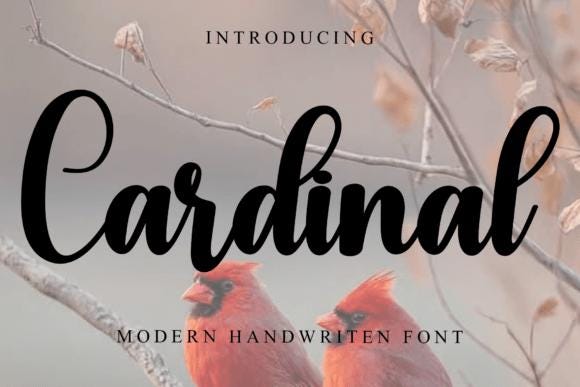 Cardinal Script Font: Elegant Calligraphy (downloadable Font ...