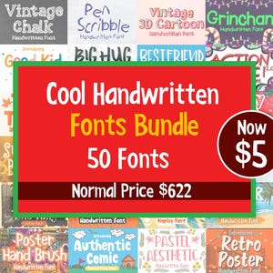 Cool Handwritten Fonts Bundle