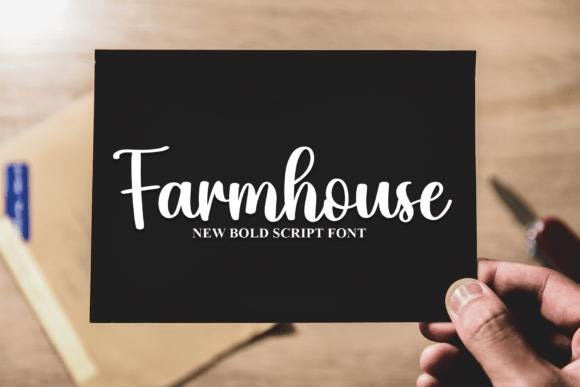 Simple Thick Script Font Thick Script Font: Modern Typeface - Etsy