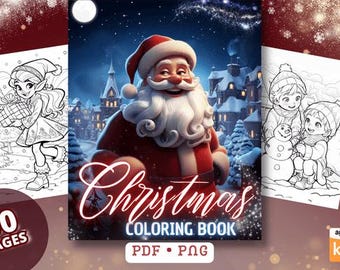 Magical Christmas Coloring Book - 50 Festive Pages for Kids!