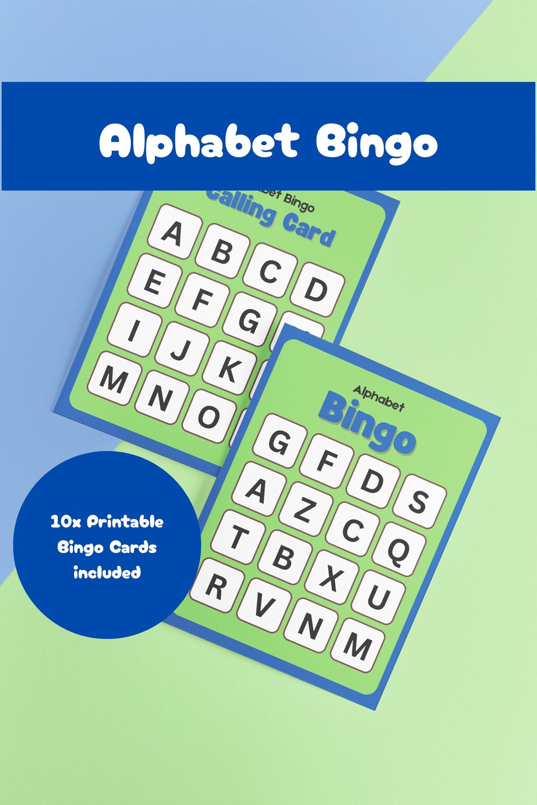 Alphabet Bingo Printable for Kids | Letter Recognition Game | ABC ...