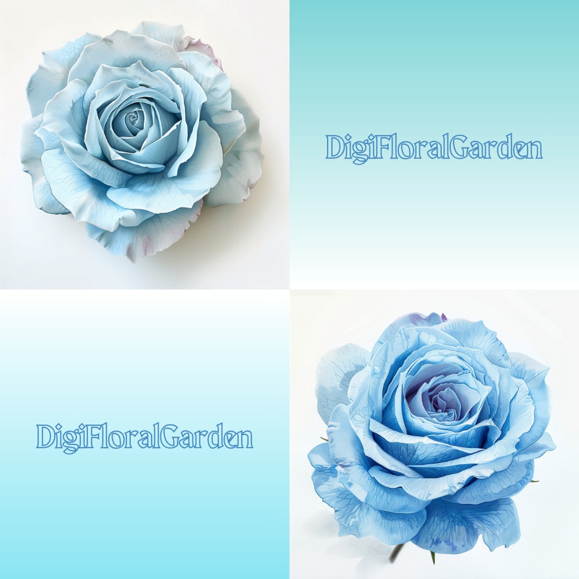 BLUE ROSES PNG Images - 12 Different Blue Shades - Transparent and ...