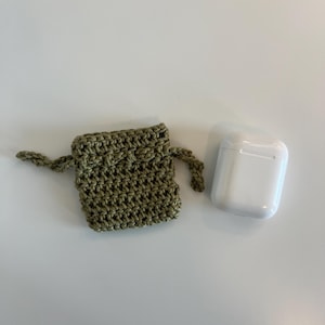 Handmade Crochet AirPods Case, Headphones Case, Tiny Pouch, Airpods 1/2, Airpods Pro, Coin Purse/Pouch, Protective/Durable Accessory