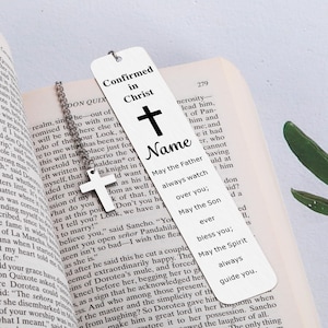 Personalized Easter Gifts Bookmark for kids First Communion Gifts for Boy Girls Christian Confirmation Present for Son Daughter from Mom Dad