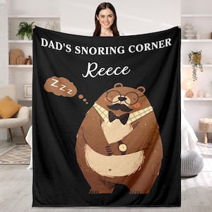 Benutzerdefinierte Decke Geschenke für Papa Papa Geburtstag Decke Geschenke von Tochter Sohn weiche wirft Decke für Papa Daddy, Vatertag Thanksgiving