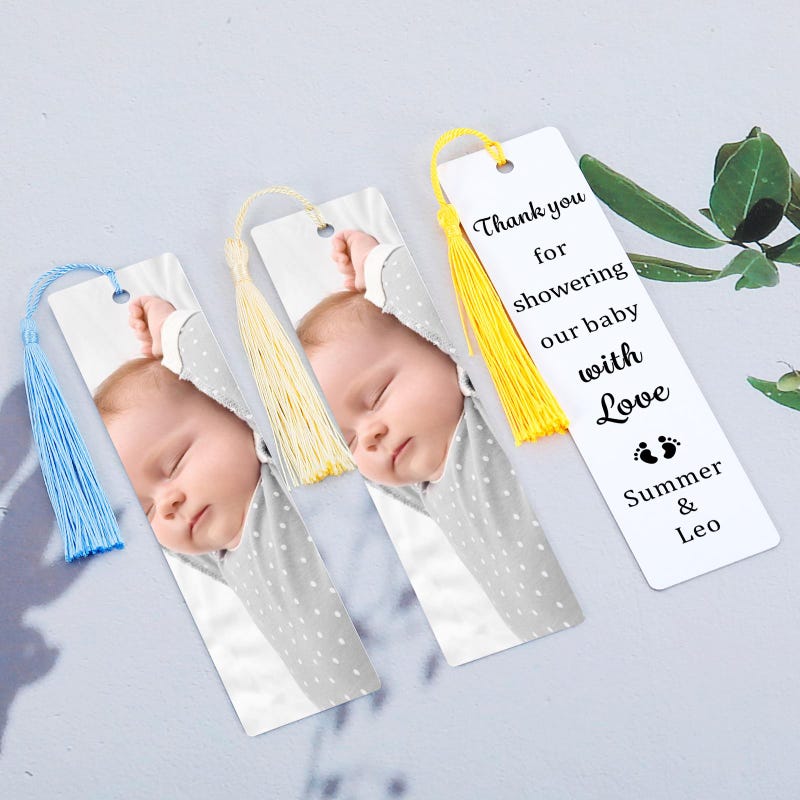 Baby Shower Bookmark - Etsy