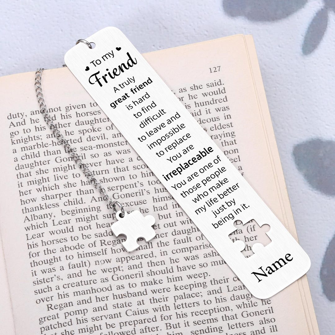 Custom Best Friend Gifts Personalized Name Friend Bookmark for Besties ...