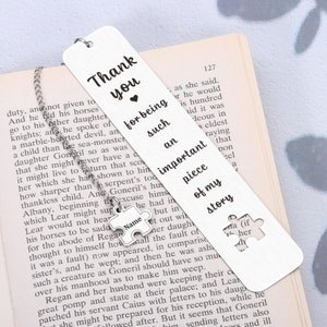 Custom Teacher Bookmark Gifts Personalized Name Bookmark Thank You Gifts for Women Her Coworkers Retirement Gifts for Teacher Colleague Men