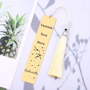 Benutzerdefinierte Konstellation Lesezeichen für Frauen Ihr Gravierte Name Lesezeichen für Geburtstagsgeschenke Personalisierte Lesezeichen Geschenke für Leser Buch Liebhaber