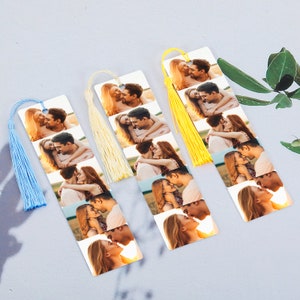 Custom Photo Bookmark with Tassel Valentines Day Gifts for Him Her Personalized Couple Gifts Anniversary Gifts for Boyfriend Men