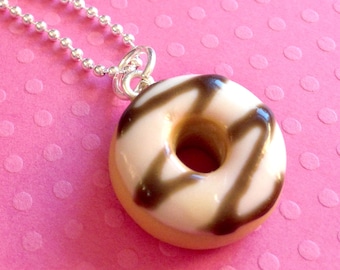 Food Jewelry, Scented Stripe Donut Necklace, Food Necklace, Graduation Gift For Best Friend, Birthday Gift For Best Friend, Donut Birthday