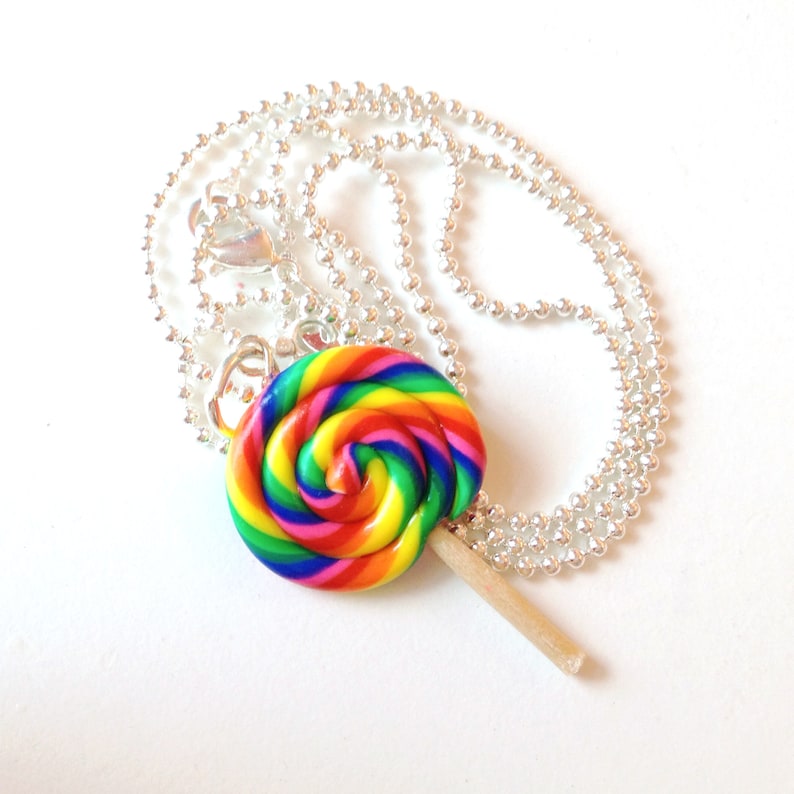 Food Jewelry Scented Lollipop Necklace Foodie Jewelry Etsy