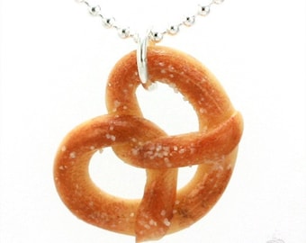 Voedsel sieraden, geurende krakeling ketting, voedsel ketting, Foodie geschenk, zus geschenk, moeders geschenk van dochter, nep voedsel, miniatuur voedsel