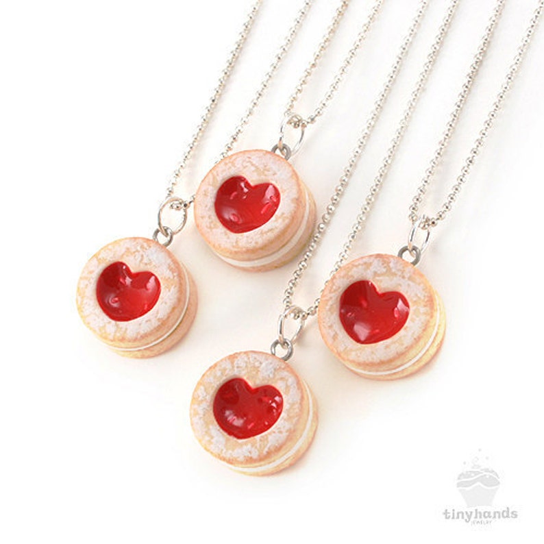 Food Jewelry Scented Heart Cookie Necklace Valentine's Etsy