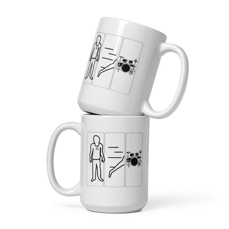 White glossy mug