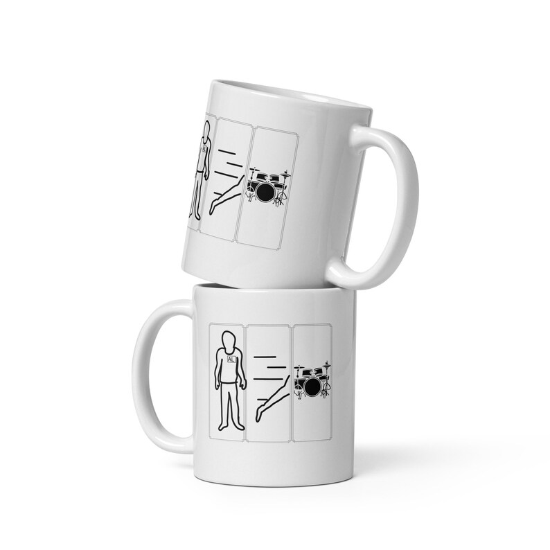 White glossy mug