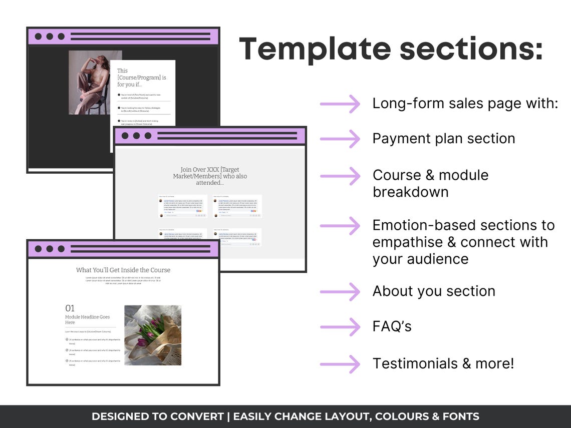 Systeme.io VSL Funnel Template, VSL Landing Page Template, Course Sales