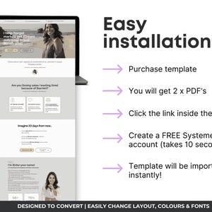 Systeme.io Landing Page Funnel, Coach Website Template, Website Design for Business  Coaching, Systeme.io Sales Page, Single Page Website