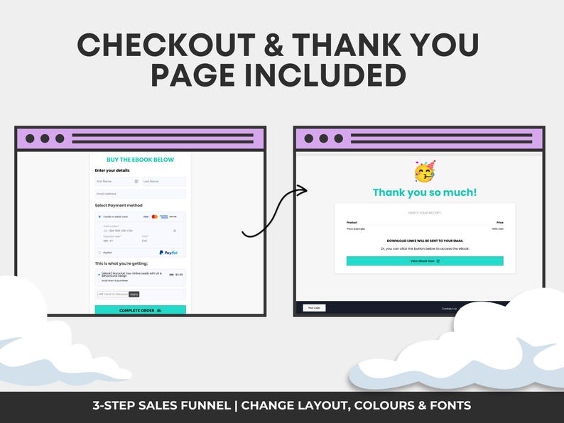Ebook sales page template Systeme.io, ebook funnel template, author landing page Systeme.io, digital ebook sales page, ebook checkout page, self publishing sales funnel, coach ebook funnel, ebook landing page template, done for you ebook funnel, CRO designed ebook sales page, digital product landing page, ebook launch funnel template