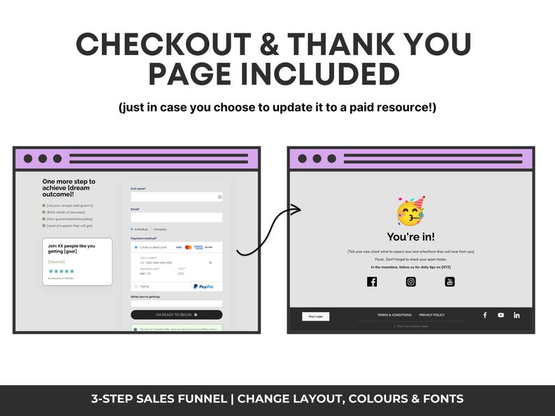Systeme.io Landing Page Funnel, Coach Website Template, Website Design for Business  Coaching, Systeme.io Sales Page, Single Page Website