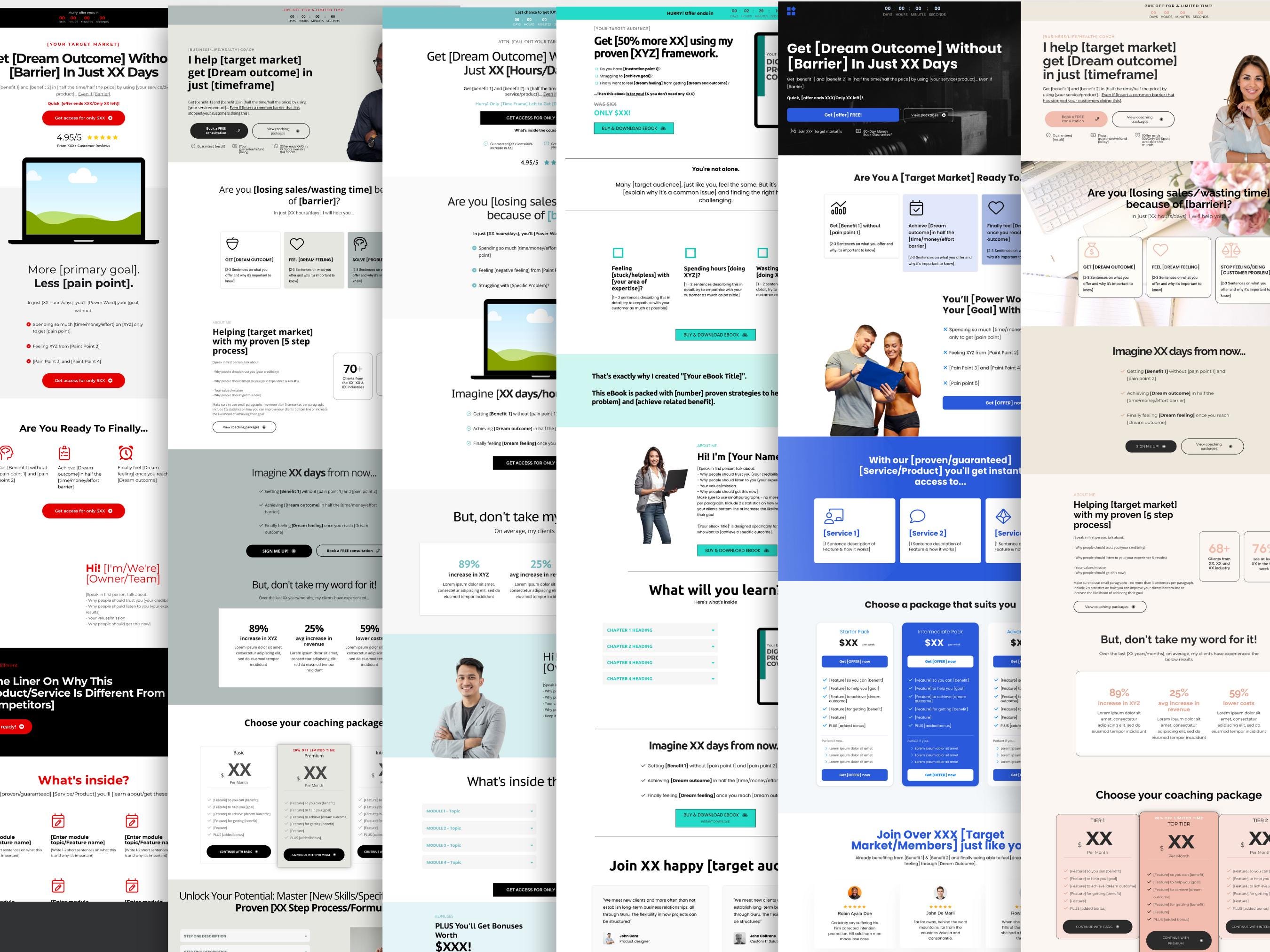 System.io Templates Systeme.io Sales Funnel Template Bundle: Course, Coach, Ebook (instant ...