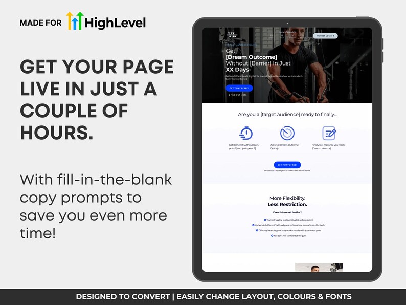 Gohighlevel Website Template, Coaching Services Funnel, Coach Website Design, Membership Landing Page, Coaching Program Template