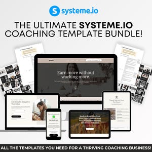ULTIMATE Systeme.io Coaching Bundle, Sales Funnel Pack, All-in-One Coaching Bundle, Coaching Business Template Launch Kit, Instant Download