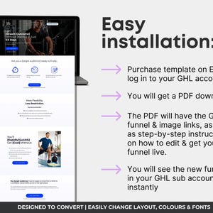 Gohighlevel Website Template, Coaching Services Funnel, Coach Website Design, Membership Landing Page, Coaching Program Template